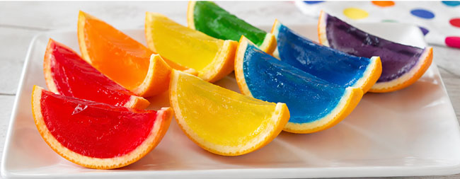 Jell-O orange boats
