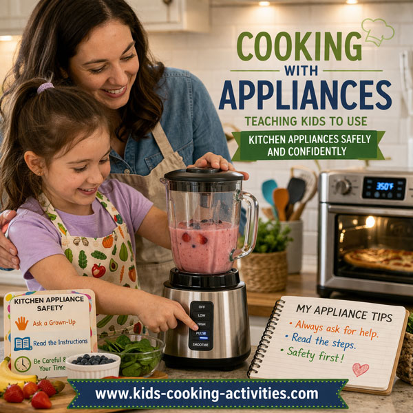 Teaching kids to use kitchen appliances safely