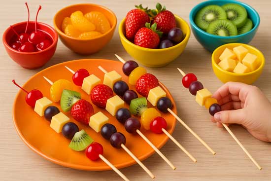 kiwi fruit kabobs