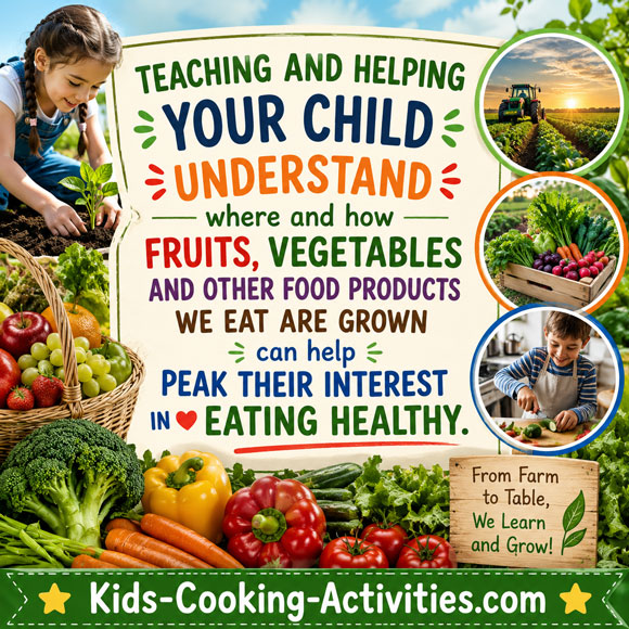 Learning about vegetable facts for kids