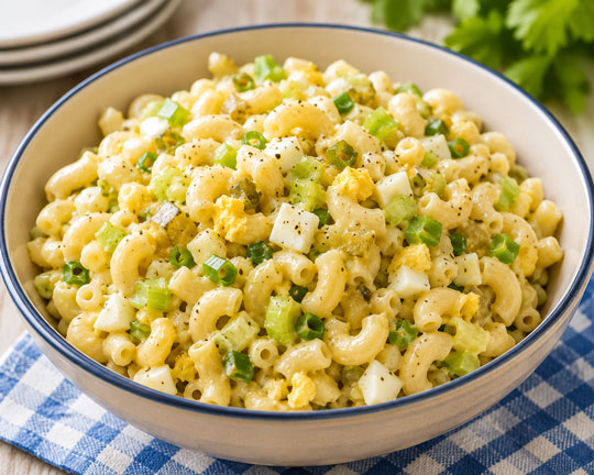 Classic homemade macaroni salad