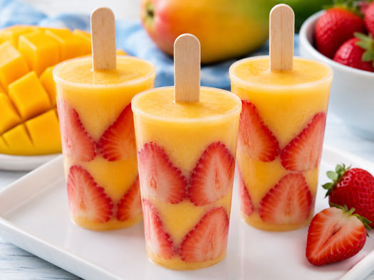 mango strawberryy popsicle