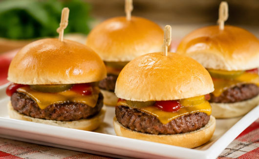 Mini homemade hamburger sliders
