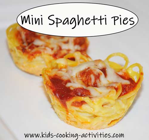 mini spaghetti pies