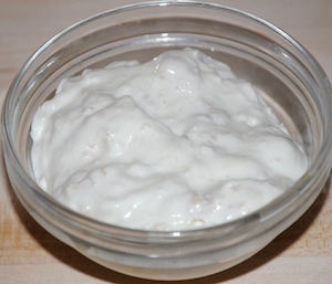 Yogurt and egg face mask