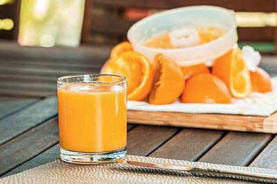 Fresh orange juice