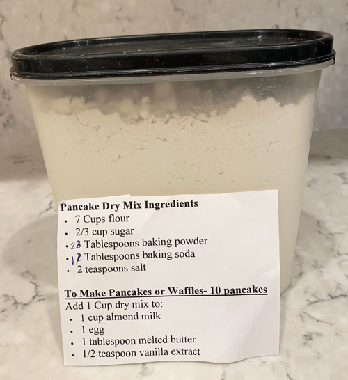 homemade pancake mix