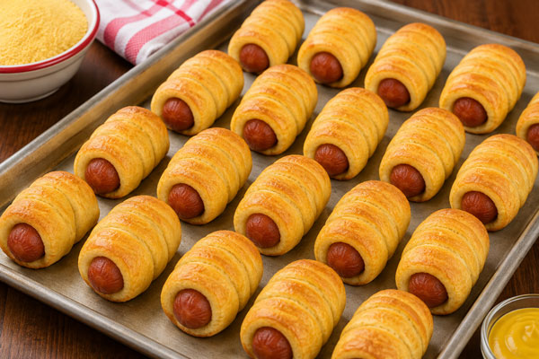 Homemade corn dogs