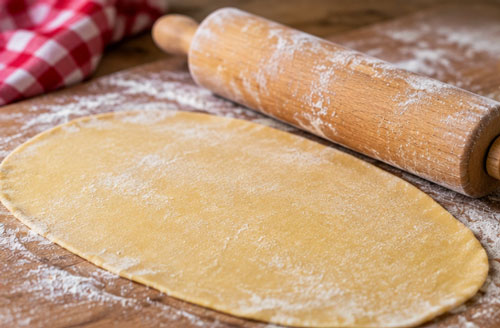 Rolling homemade pasta dough