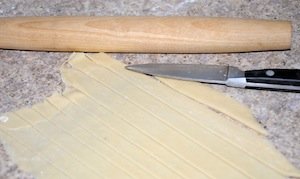 rolling pasta dough