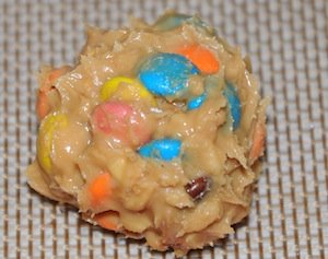 peanut butter m&m truffle