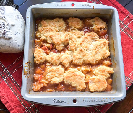 peach cobbler