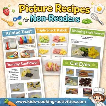 Picture recipes for preschool kids