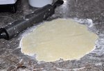 making pie dough