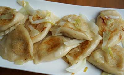 homemade pierogi