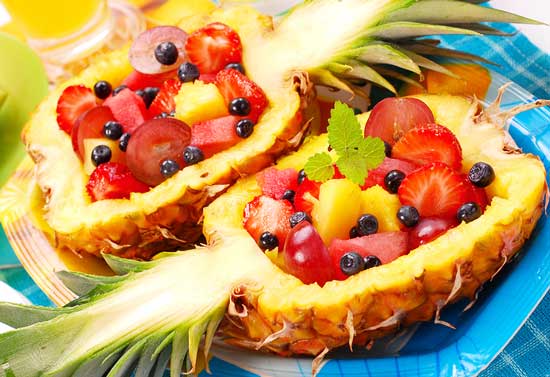pineapple fruit bowl