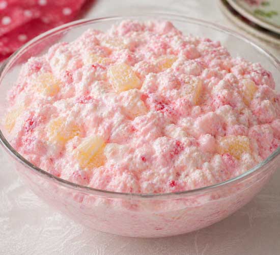 pink pineapple jello salad