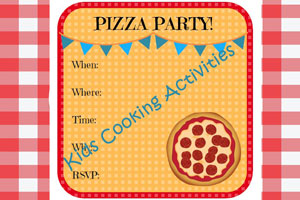 pizza party invitation