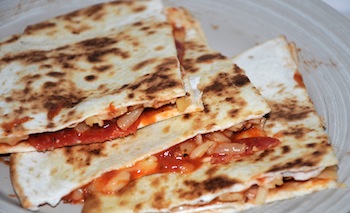 pizza quesadilla