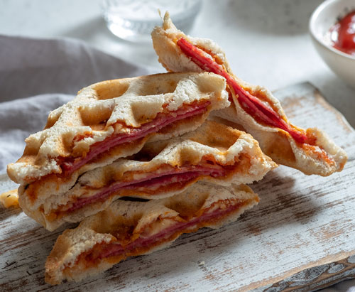 pizza waffle