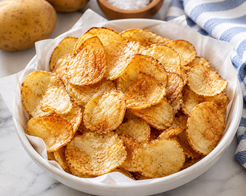 Homemade potato chips