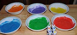 rainbow cupcake batter colored