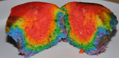 rainbow cupcakes