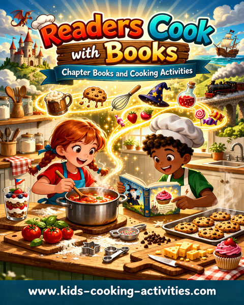 Readers cook with books chapter books and cooking activities