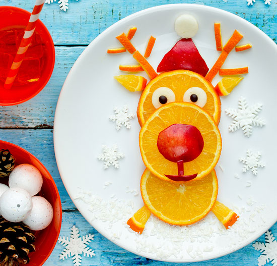 reindeer made out of oranges