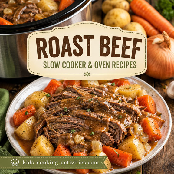 Roast beef recipes for slow cooker and oven cooking
