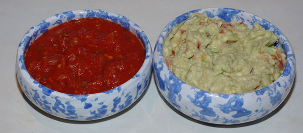 guac and salsa