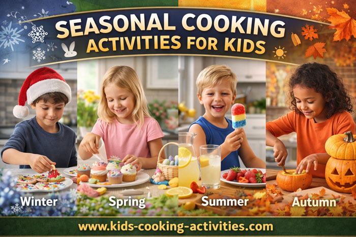 Seasonal cooking activities for kids