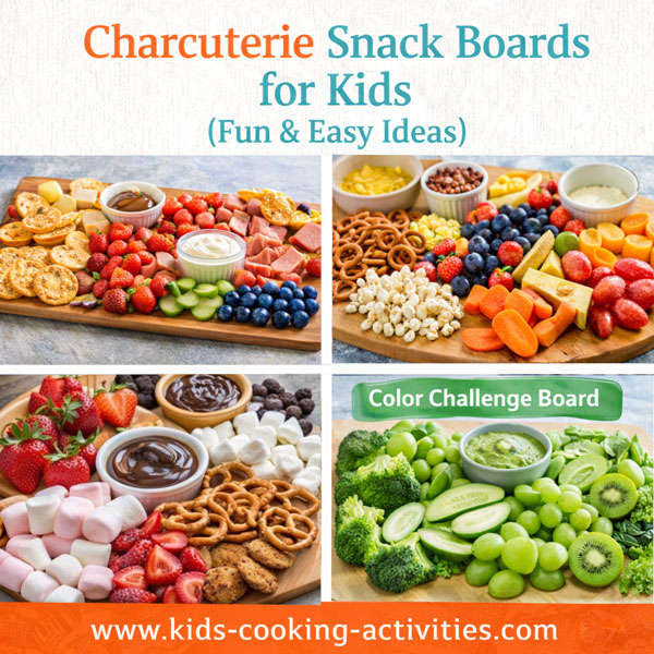 charcuterie snack board for kids with fruit cheese crackers and dips-chgt