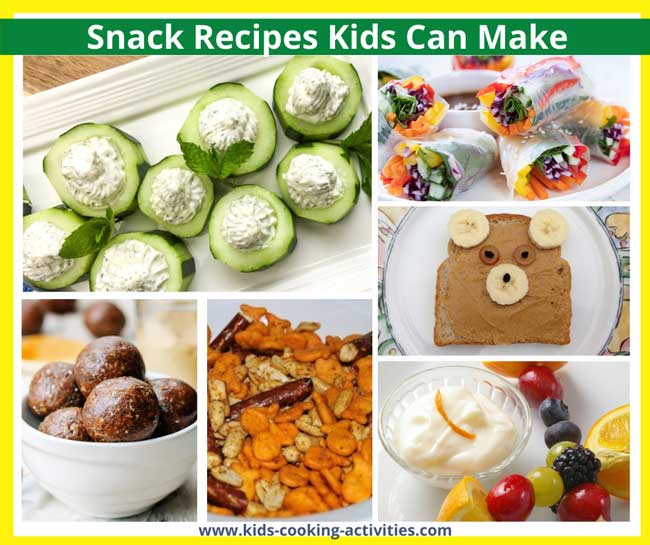 snack recipes kids can make