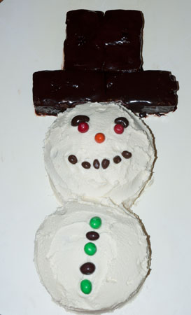 snowman cake