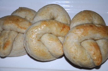 soft pretzels cooked