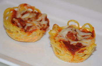 spaghetti cupcakes