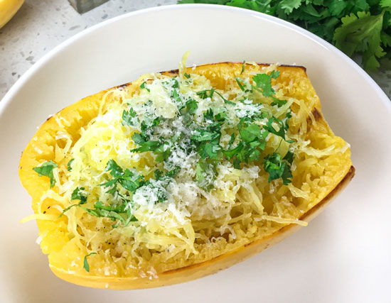 cooked spaghetti squash