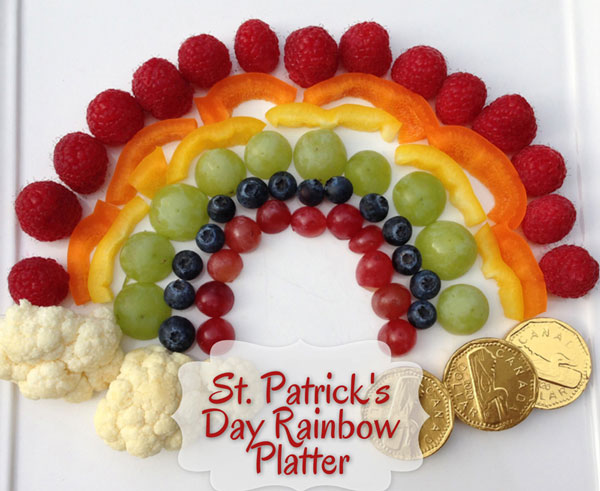 rainbow platter