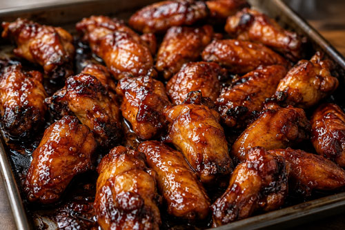 sticky chicken wings
