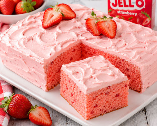 Strawberry jello cake recipe