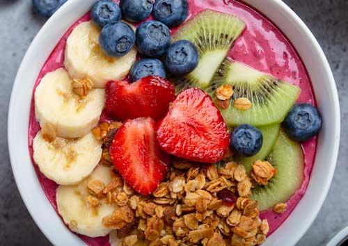 strawberry with fresh fruit