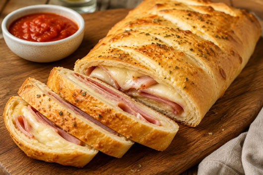 Ham and Cheese Stromboli