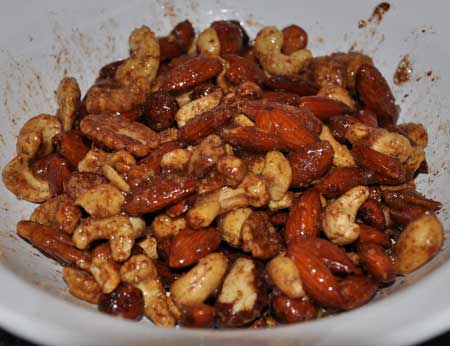 Toasted sugared nuts
