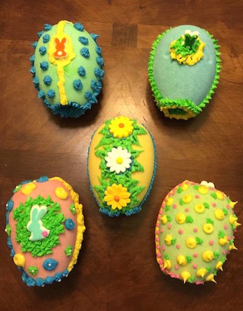 sugar eggs decorated