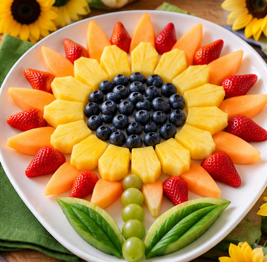 Sunshine and sunflower theme food ideas