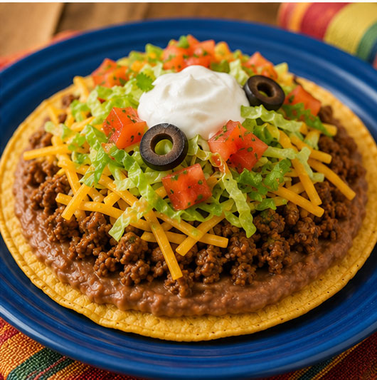 Taco pizza