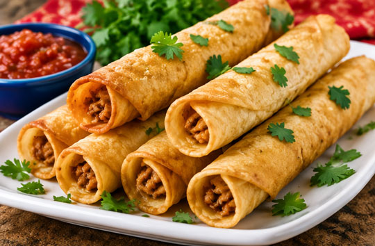 Homemade taquitos