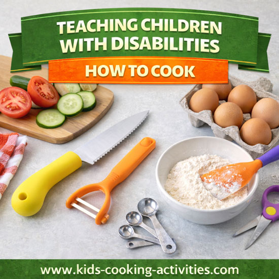 Teaching cooking skills to children with disabilities
