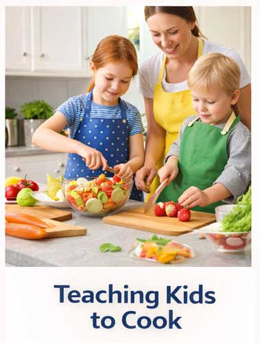 How to teach cooking to kids